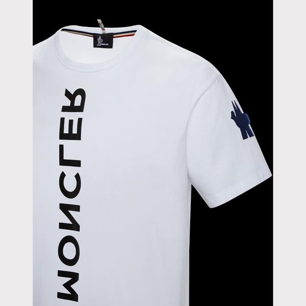 MONCLER GRENOBLE★19/20秋冬 モンクレール スーパーコピー 映ったロゴTシャツ【白】9082401